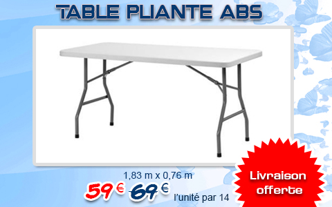  Table pliante ABS
